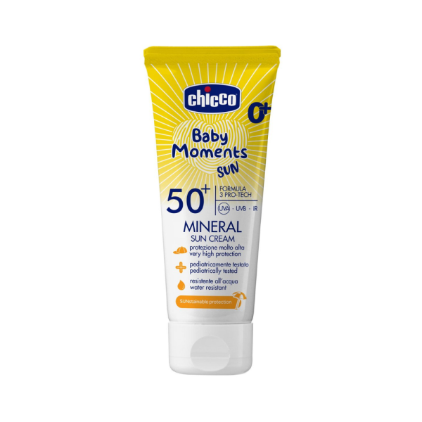 CREMA SOLAR MINERAL SPF 50+ CHICCO 1 ENVASE 75 ML