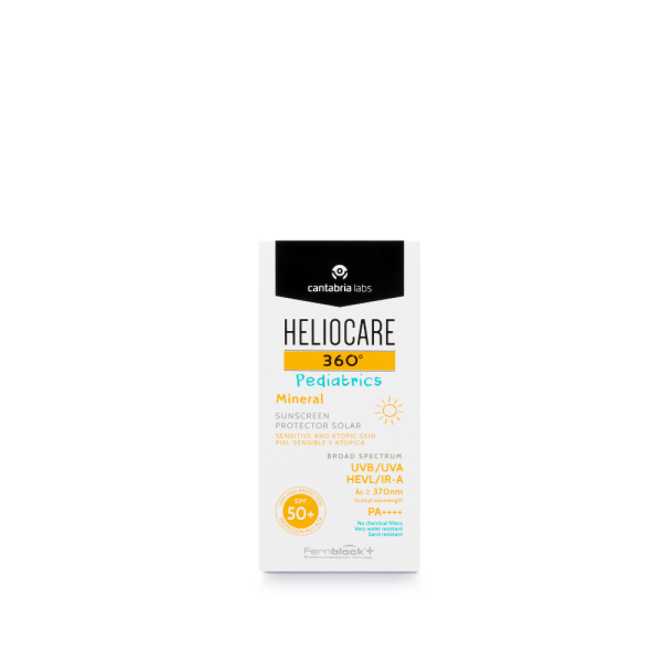 HELIOCARE 360º SPF 50+ PEDIATRICS MINERAL PROTECTOR SOLAR PIEL SENSIBLE Y ATOPICA 1 ENVASE 50 ML