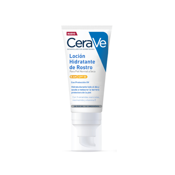 CERAVE LOCION HIDRATANTE DE ROSTRO SPF 50  1 TUBO 52 ML