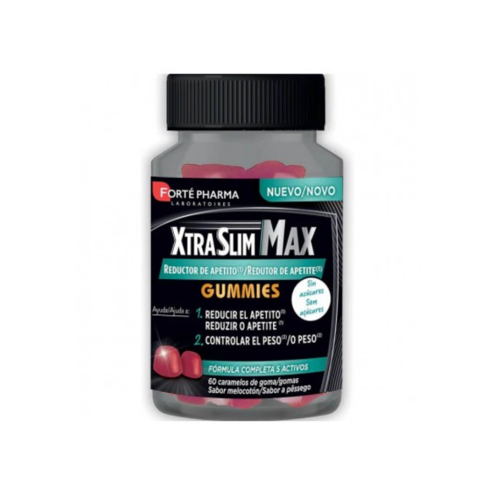 XTRASLIM MAX REDUCTOR APETITO GUMMIES 60 CARAMELOS DE GOMA SABOR MELOCOTON
