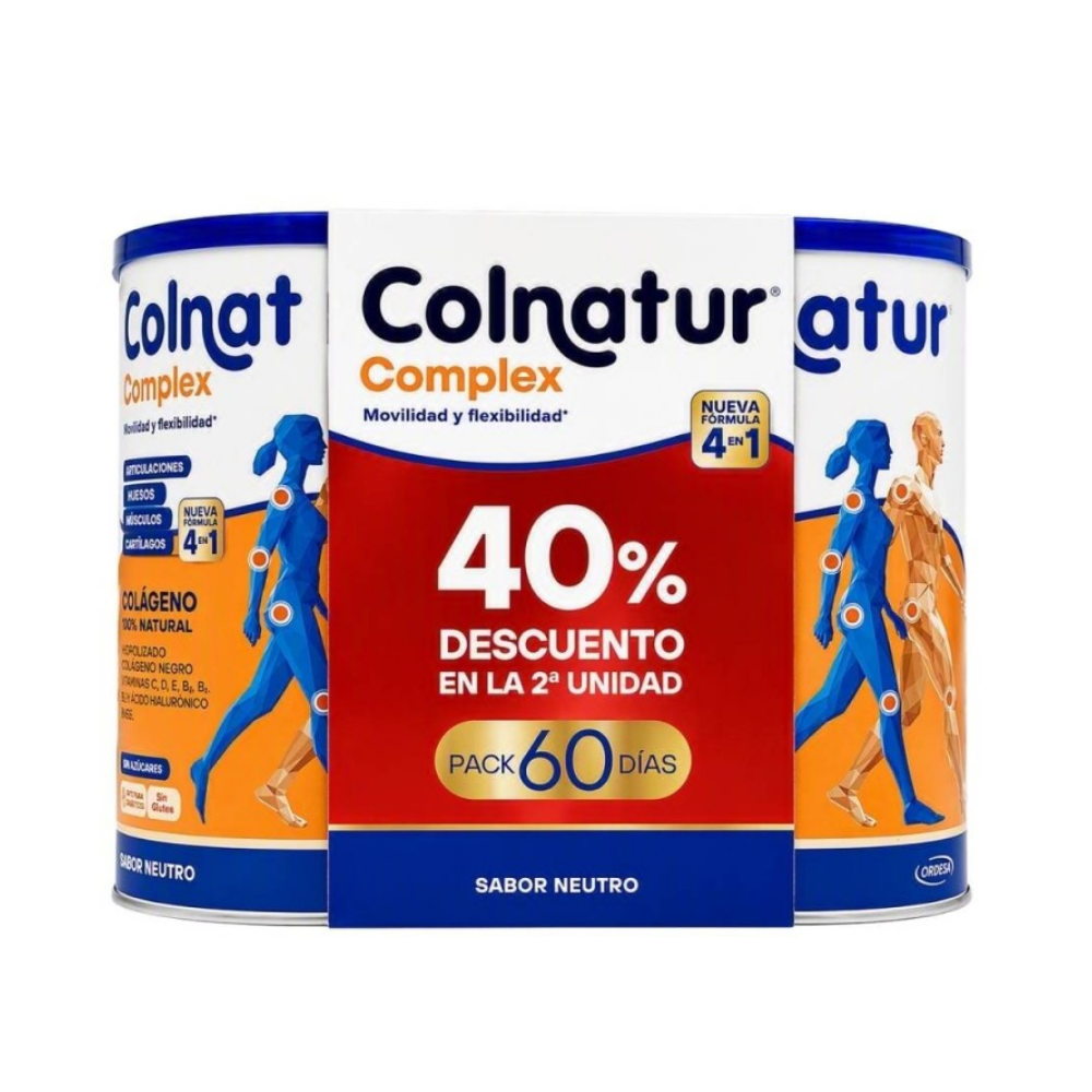 COLNATUR COMPLEX 2 ENVASES 324 G SABOR NEUTRO PACK DESCUENTO DUPLO