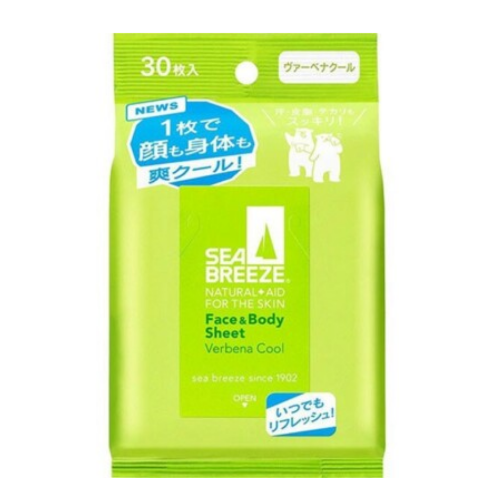 SEA BREEZE TOALLITAS CARA Y CUERPO REFRESCANTES AROMA VERBENA